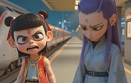 Free download Nezha Ao Bing 4K mobile phone wallpaper HD Devil Child's Sea Mobile wallpaper, Wallpaper(s) website provided.