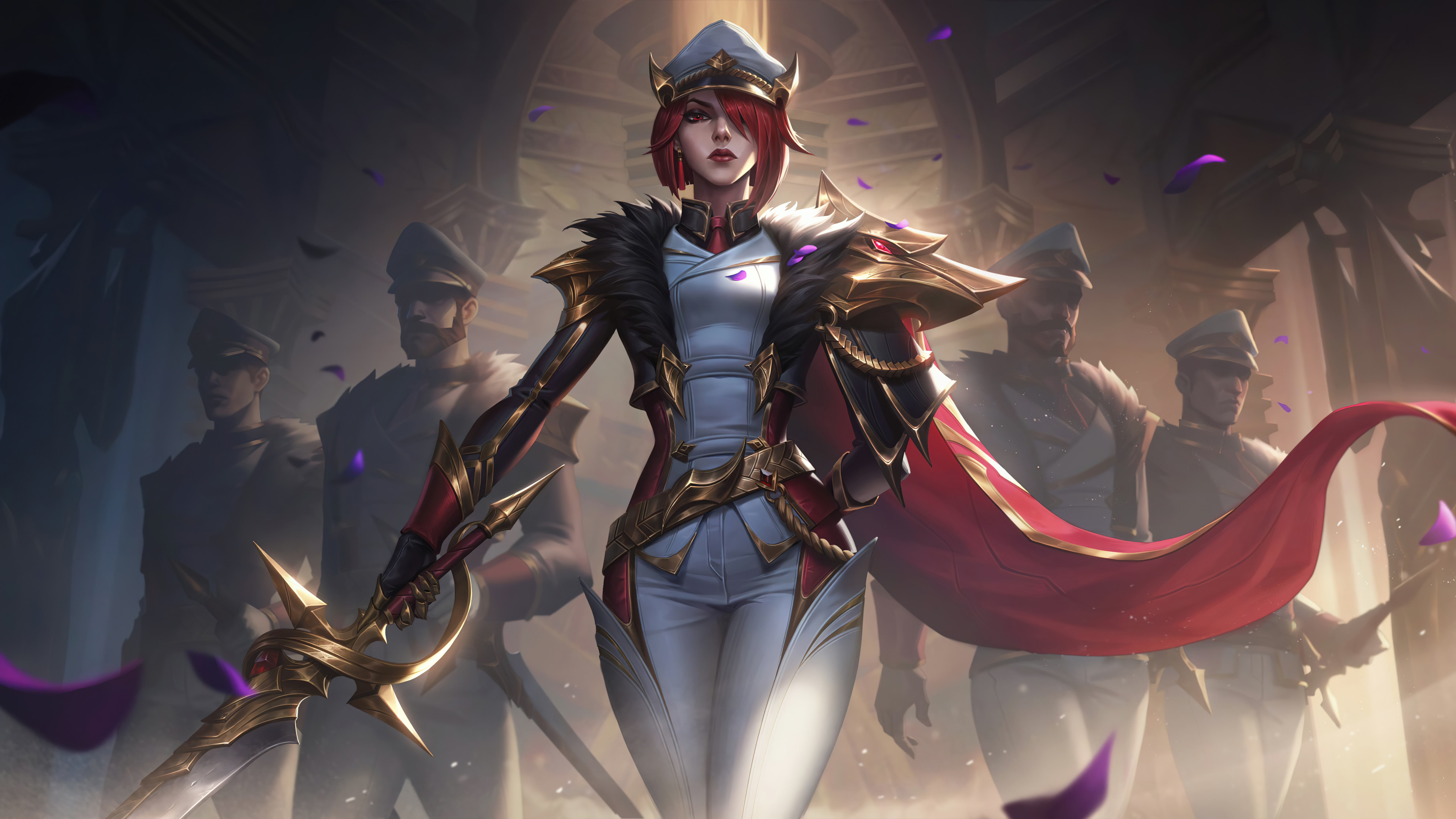 Free download Electronic Games Characters Women Glory League of Legends Rift Fiora AI Art Riot Game 8K Wallpaper, Wallpaper(s) website provided.
