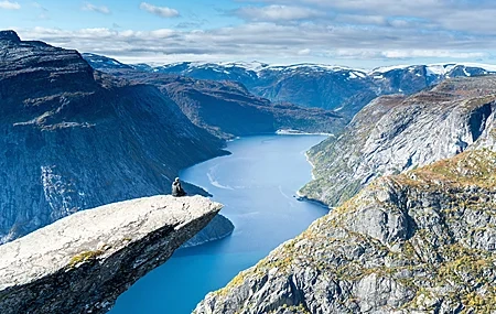Free download Nature Landscape Norway Mountains Fjords Rocks Sky Cloud Panorama Water Snow Computer Wallpaper 4K Wallpaper, Wallpaper & 7wallpaper