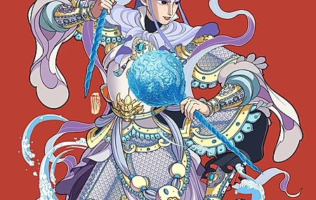 Free download Ao Bing Nezha Devil Child Has the Sea HD Illustration 4k Mobile Wallpaper Vertical Screen Mobile Wallpaper, Wallpaper(s) website provided.