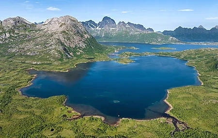 Free download Norway Ocean Lake Mountains Landscape Nature Sky Aviator View Water Computer Wallpaper 4K Wallpaper, Wallpaper(s) website provided.