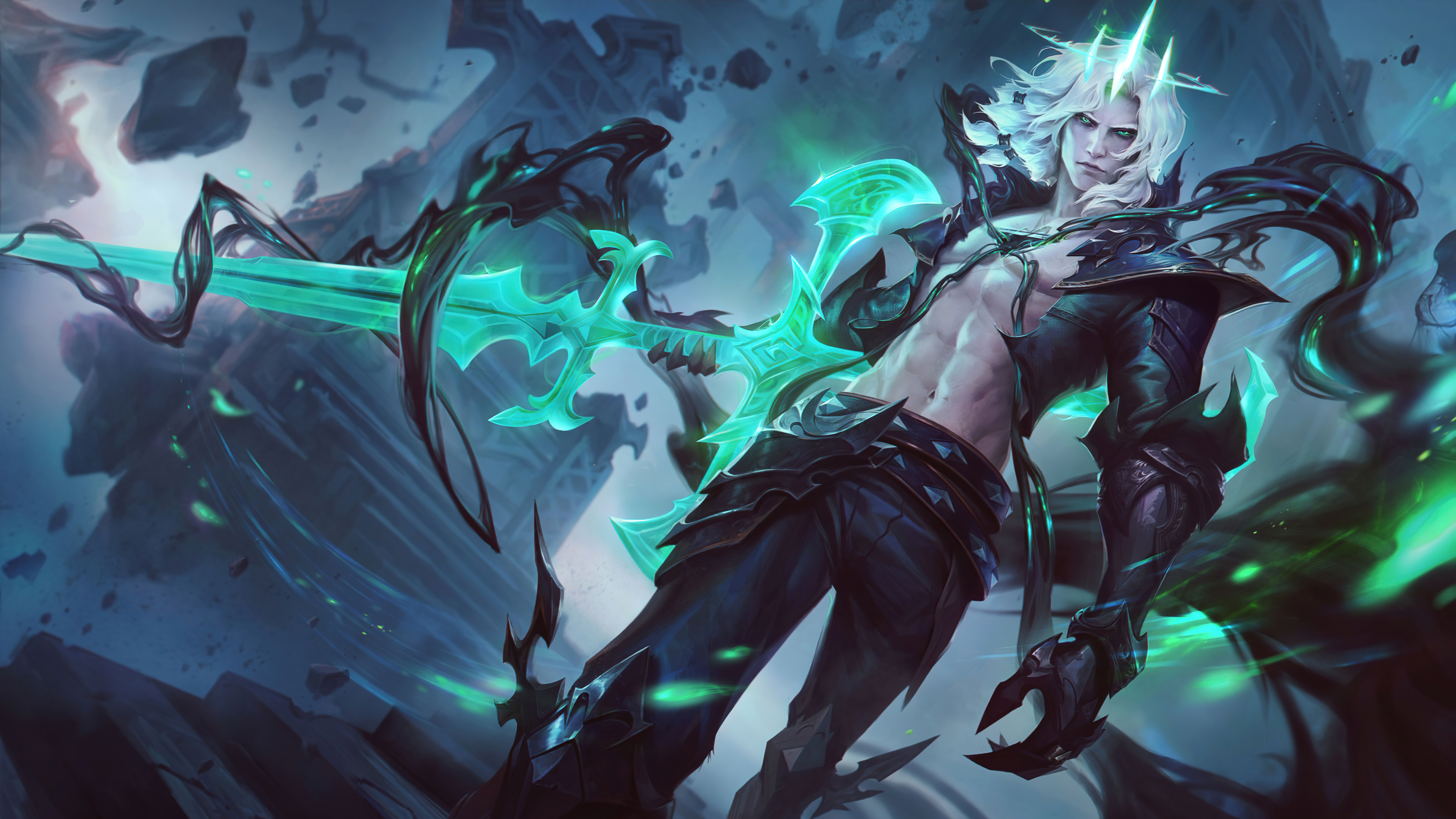 Free download Vigo League of Legends Riot Game Dark Shadow Destruction AI Art Game CG 8K Wallpaper, Wallpaper(s) website provided.