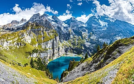 Free download Nature Landscape Switzerland Mountains Lake Sky Clouds Water Computer Wallpaper 4K Wallpaper, Wallpaper(s) website provided.