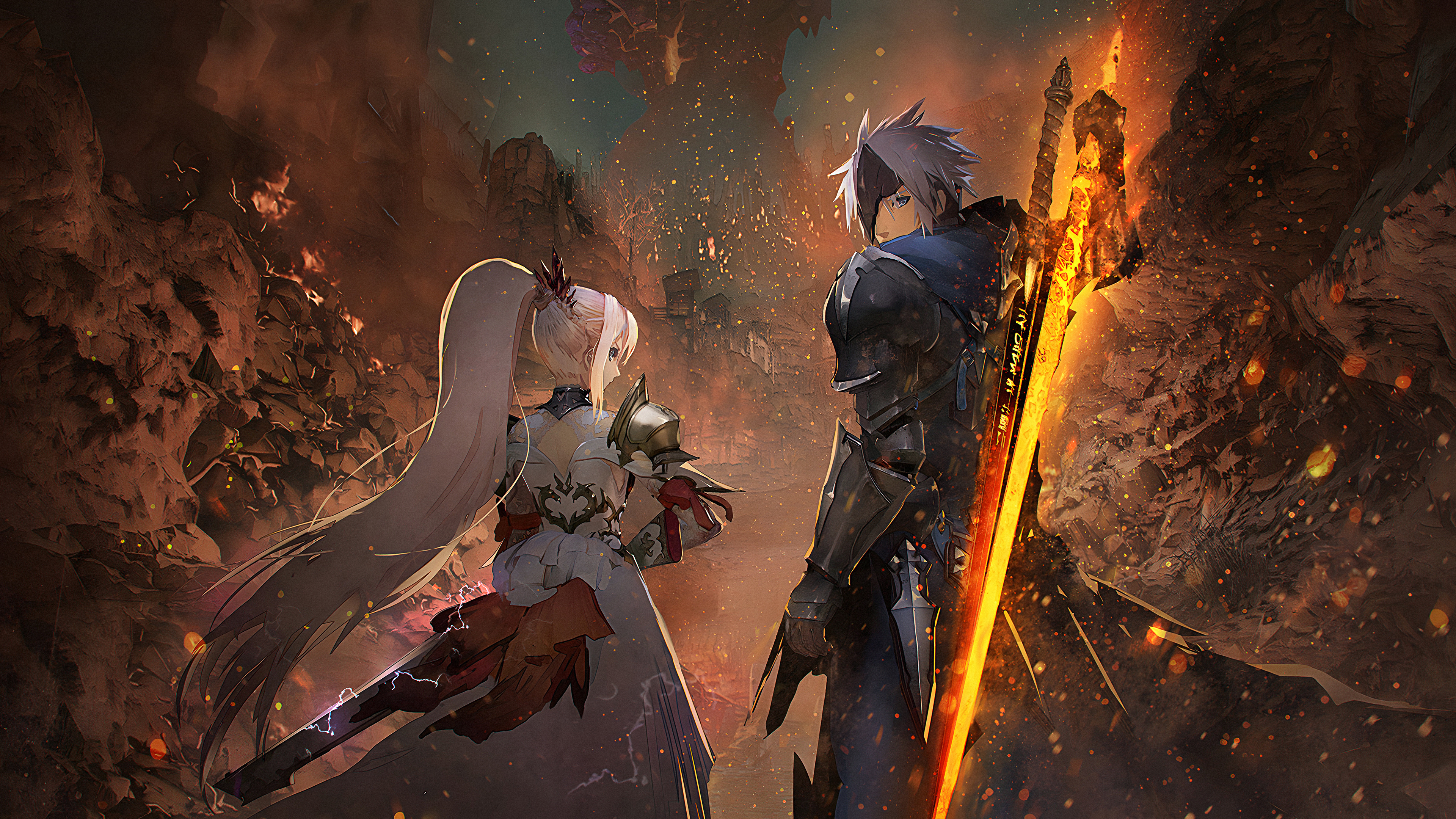 Free download Woman Alphin Story Game CG Boy Man Girl 4K Wallpaper, Wallpaper(s) website provided.