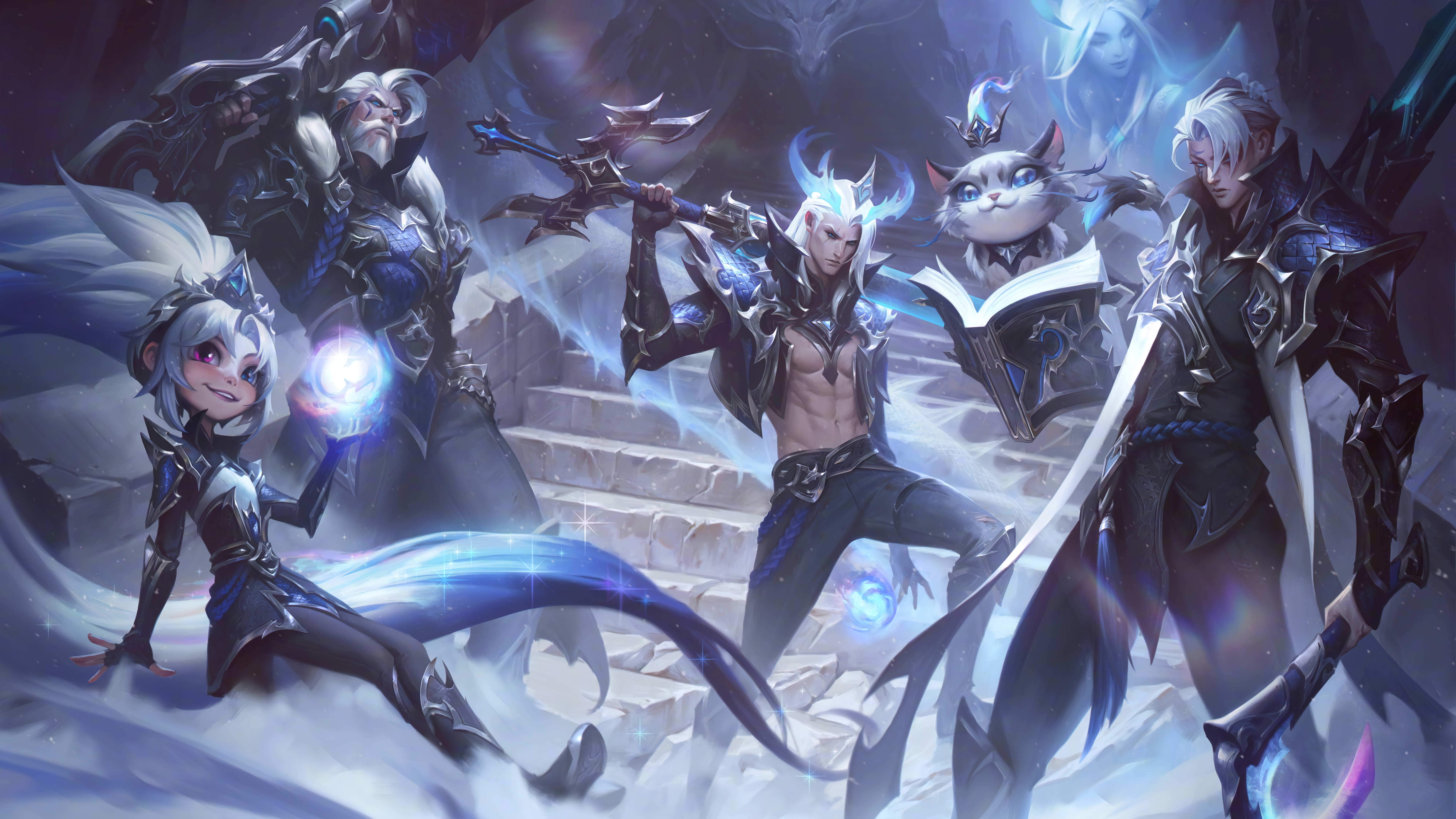 Free download League of Legends World Champion Riot Game AI Art 8K Wallpaper, Wallpaper(s) website provided.