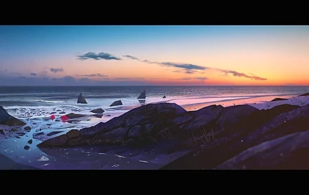 Free download Landscape Rocks Sky Sunset Sea Crab Cloud Computer Wallpaper 4K Wallpaper, Wallpaper(s) website provided.