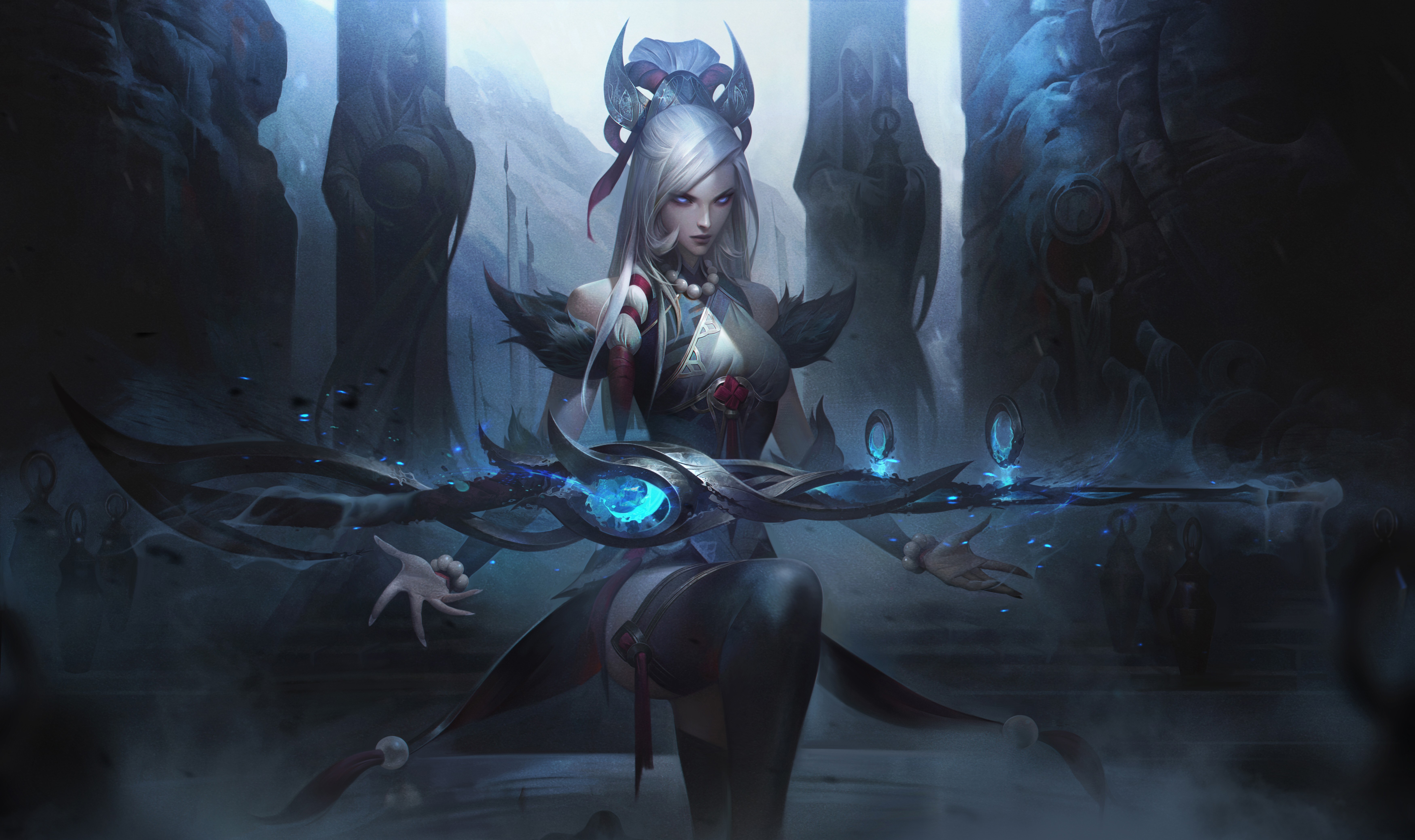 Free download League of Legends Fantasy Girl 4K Wallpaper, Wallpaper(s) website provided.