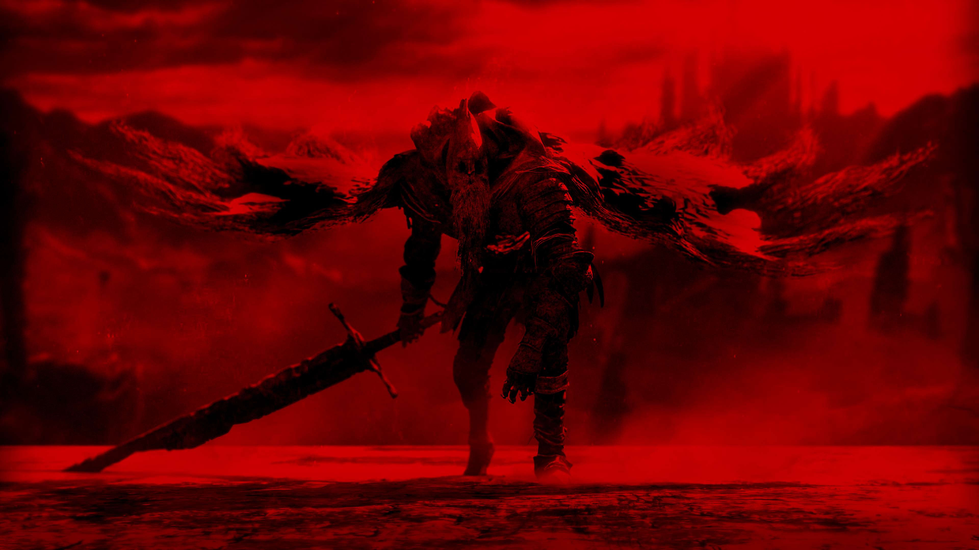 Free download Artwork Slave Knight Dark Souls Fantasy Art Video Games 4K Wallpaper, Wallpaper(s) website provided.