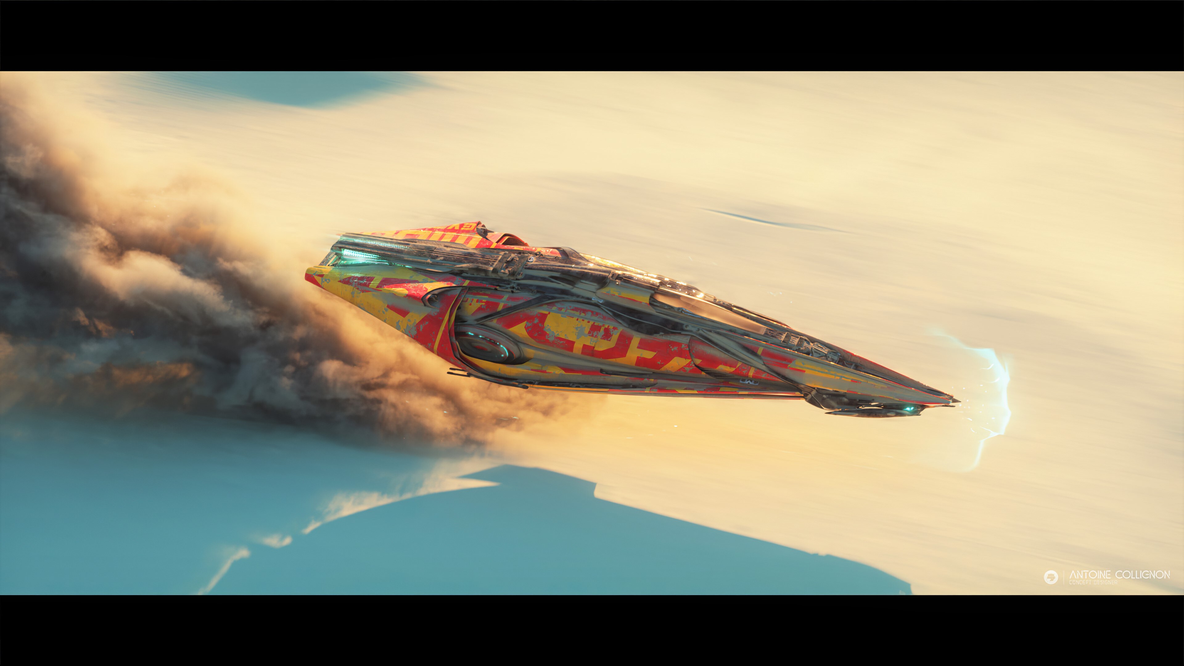 Free download Futurism Desert Aircraft Space Space Vehicle Science Fiction 4K Wallpaper, Wallpaper(s) website provided.