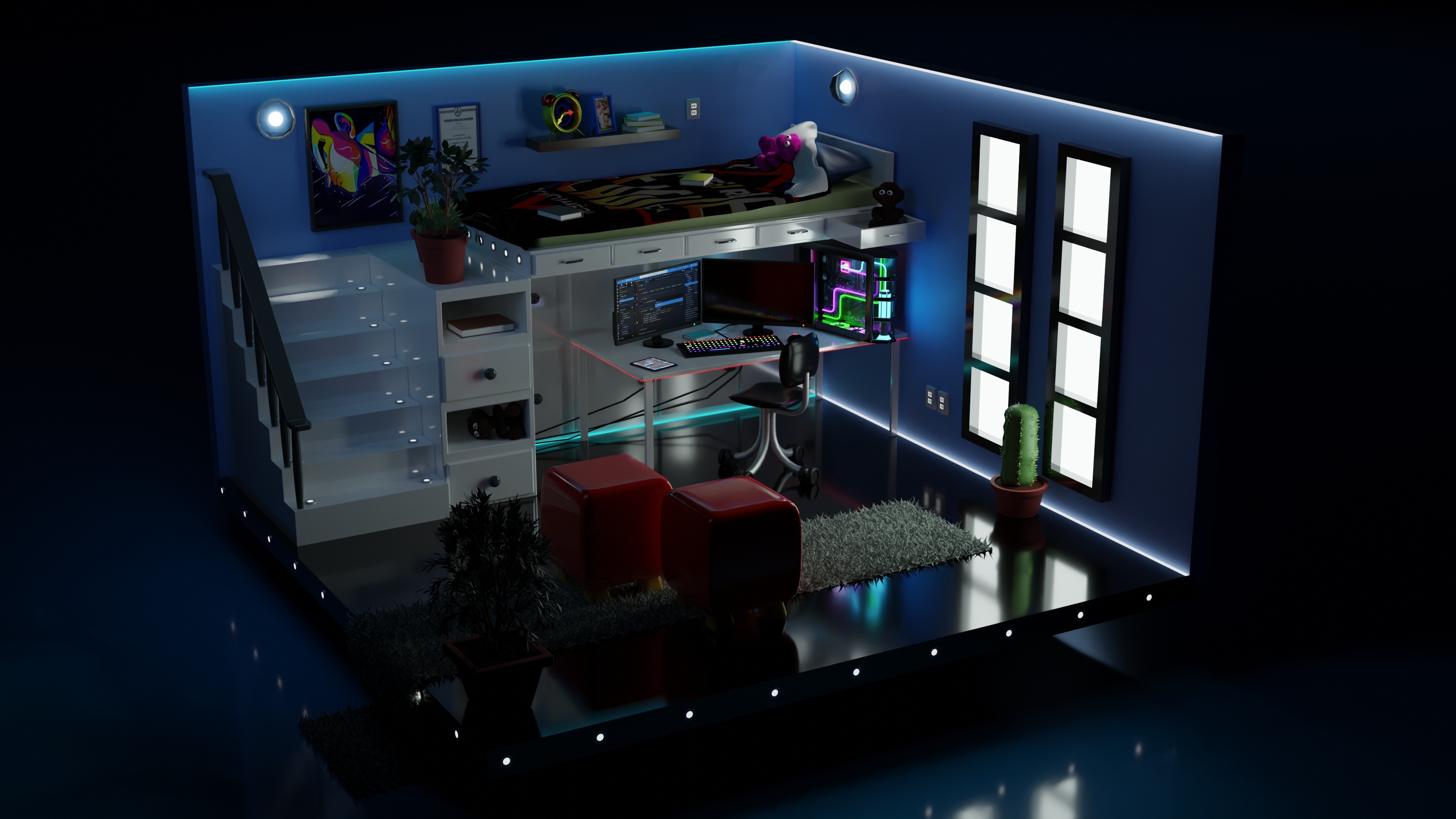 Free download AI Art Room Games 4K Wallpaper, Wallpaper(s) website provided.