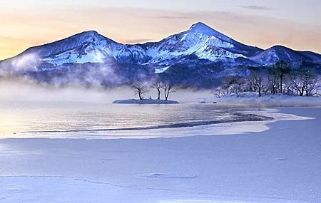 Free download Landscape outdoor winter cold ice snow frost mountain nature computer wallpaper 4K wallpaper, Wallpaper(s) website provided.