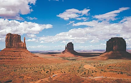 Free download Landscape Desert Monument Valley Shadow Horizon Computer Wallpaper 4K Wallpaper, Wallpaper(s) website provided.