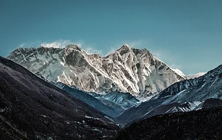 Free download Nature Snow Mountain Sky Computer Wallpaper 4K Wallpaper, Wallpaper(s) website provided.