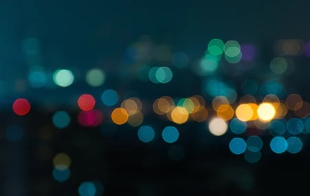 Free download city ​​night blur lights healing simplicity computer wallpaper 4K wallpaper, Wallpaper(s) website provided.