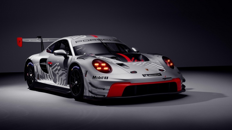 Free download Porsche 911 GT3 R 2025 5K Dark background, Wallpaper(s)
