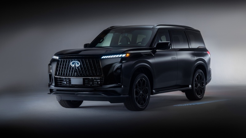 Free download Infiniti QX80 Sport AWD 2026 Infiniti QX80 Black cars 5K 8K Luxury SUV, Wallpaper(s) website provided.
