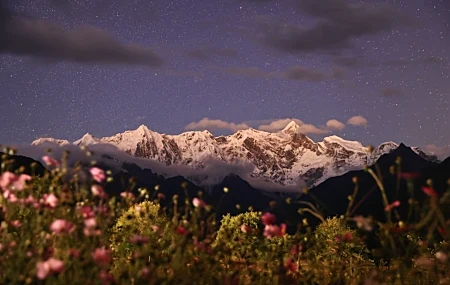 Free download Tibet China Snow Peaks Landscape Nature Mountains Computer Wallpaper 8K Wallpaper, Wallpaper(s) website provided.