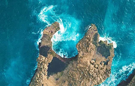 Free download sea water blue cyan bird's eye view coast waves rocks turquoise computer wallpaper 4K wallpaper, Wallpaper(s) website provided.
