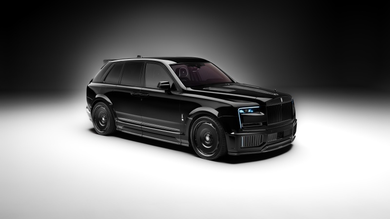 Free download Urban Automotive Rolls-Royce Cullinan 2025 5K 8K Black cars Dark background, Wallpaper(s) website provided.