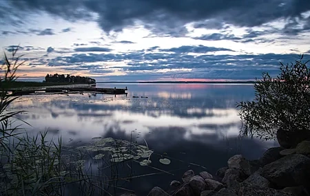 Free download Dawn Sunrise Morning Lake Clouds Water Horizon Computer Wallpaper 4K Wallpaper, Wallpaper(s) website provided.