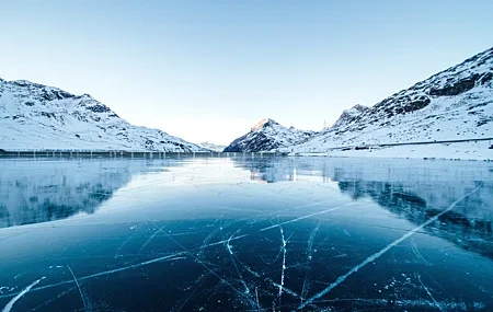 Free download frozen lake landscape nature snow sky computer wallpaper 4K wallpaper, Wallpaper(s) website provided.