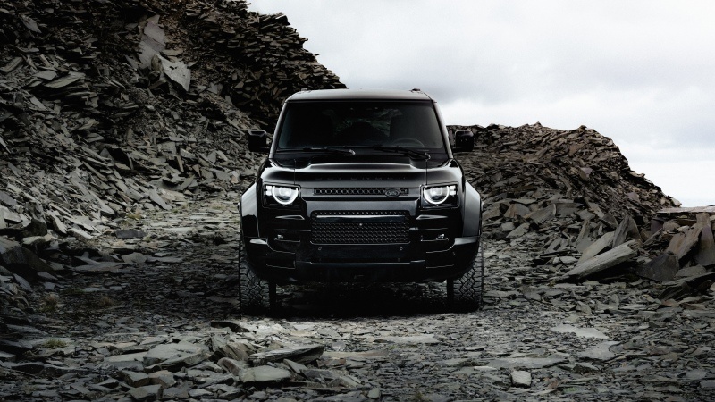 Free download Land Rover Defender OCTA Black 2025 5K 8K Black cars, Wallpaper(s) website provided.