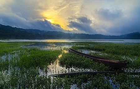Free download Nature Sky Water Sunlight Lake Log Swamp Cloud Boat Calm Computer Wallpaper 4K Wallpaper, Wallpaper(s)