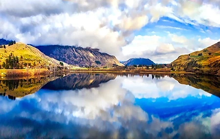 Free download Landscape New Zealand Nature Water Reflection Mountain Clouds Sky Computer Wallpaper 4K Wallpaper, Wallpaper & 7wallpaper