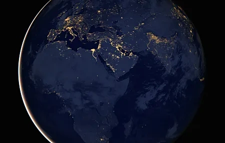 Free download City Lights Earth Starry Sky Space Universe 8K Wallpaper, Wallpaper & 7wallpaper