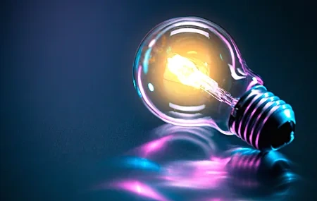 Free download light bulb technology blue technology style simple computer wallpaper 4K wallpaper, Wallpaper & 7wallpaper
