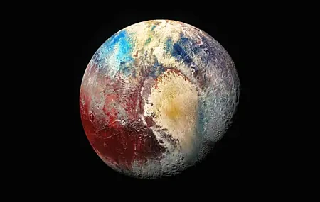 Free download Planet Space Earth Pluto Space Art Simple Background Black Background AI Art Computer Wallpaper 8K Wallpaper, Wallpaper(s)