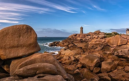 Free download Nature Coast Stones Rocks Outdoor Sky Lighthouse Computer Wallpaper 4K Wallpaper, Wallpaper(s)