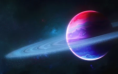 Free download Space Art Space Planet Rings Stars Computer Wallpaper 4K Wallpaper, Wallpaper & 7wallpaper