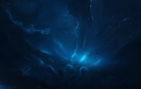 Free download space blue abstract digital painting space art AI art, Wallpaper & 7wallpaper