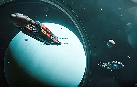 Free download ai art space art picture illustration space planet galley spaceship graphics, Wallpaper & 7wallpaper