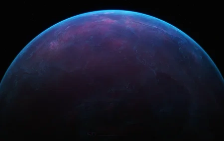 Free download space blue space art planet ai art, Wallpaper & 7wallpaper