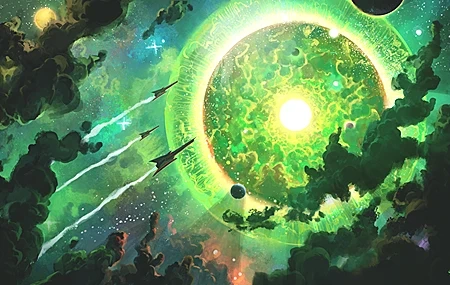 Free download vitosale illustration space space art galley star nebula spaceship science fiction ai art, Wallpaper & 7wallpaper