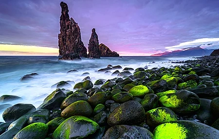 Free download Ocean Coast Stones Moss Nature Sky Clouds Water Rocks Computer Wallpaper 4K Wallpaper, Wallpaper(s)