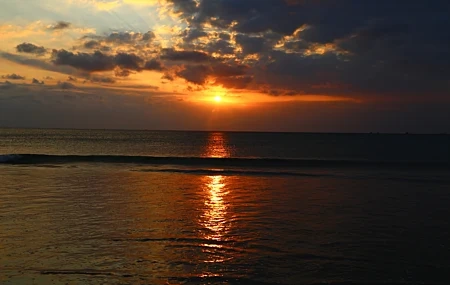 Free download Sea Sunset Clouds Seaside Beach Computer Wallpaper 4K Wallpaper, Wallpaper(s)