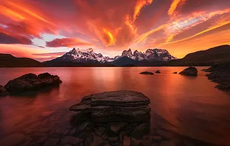 Free download Sunset Landscape Mountains Clouds Lake Sky Photography Computer Wallpaper 4K Wallpaper, Wallpaper & 7wallpaper