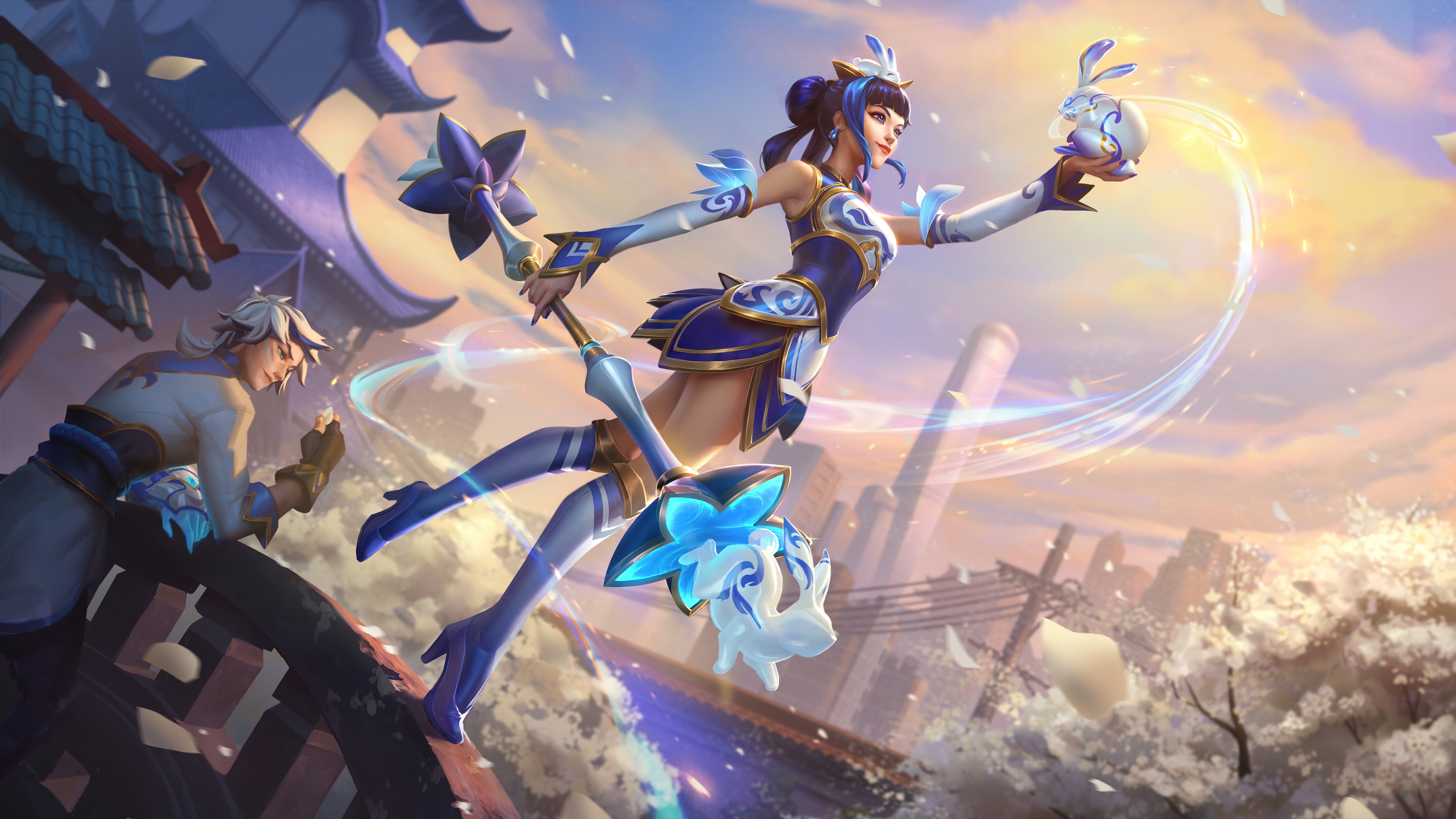Free download League of Legends Porcelain Riot Games AI Art Support 8K Wallpaper, Wallpaper & 7wallpaper