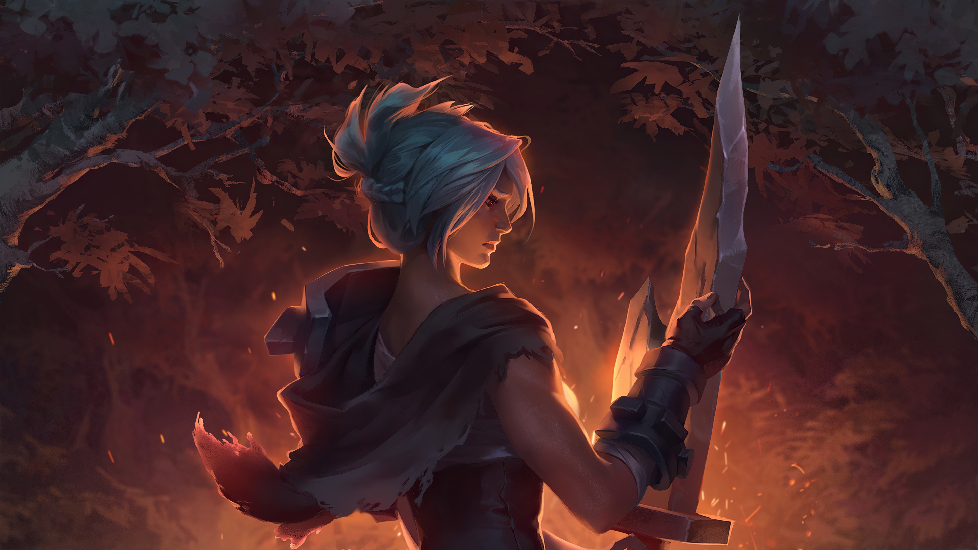 Free download Riven League of Legends Game 4K Wallpaper, Wallpaper & 7wallpaper