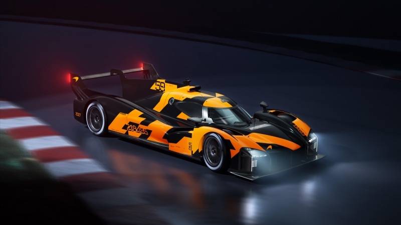 Free download McLaren Project Endurance Le Mans Hypercar 12K 5K 8K 10K Race cars Orange cars Night Race track, Wallpaper(s)