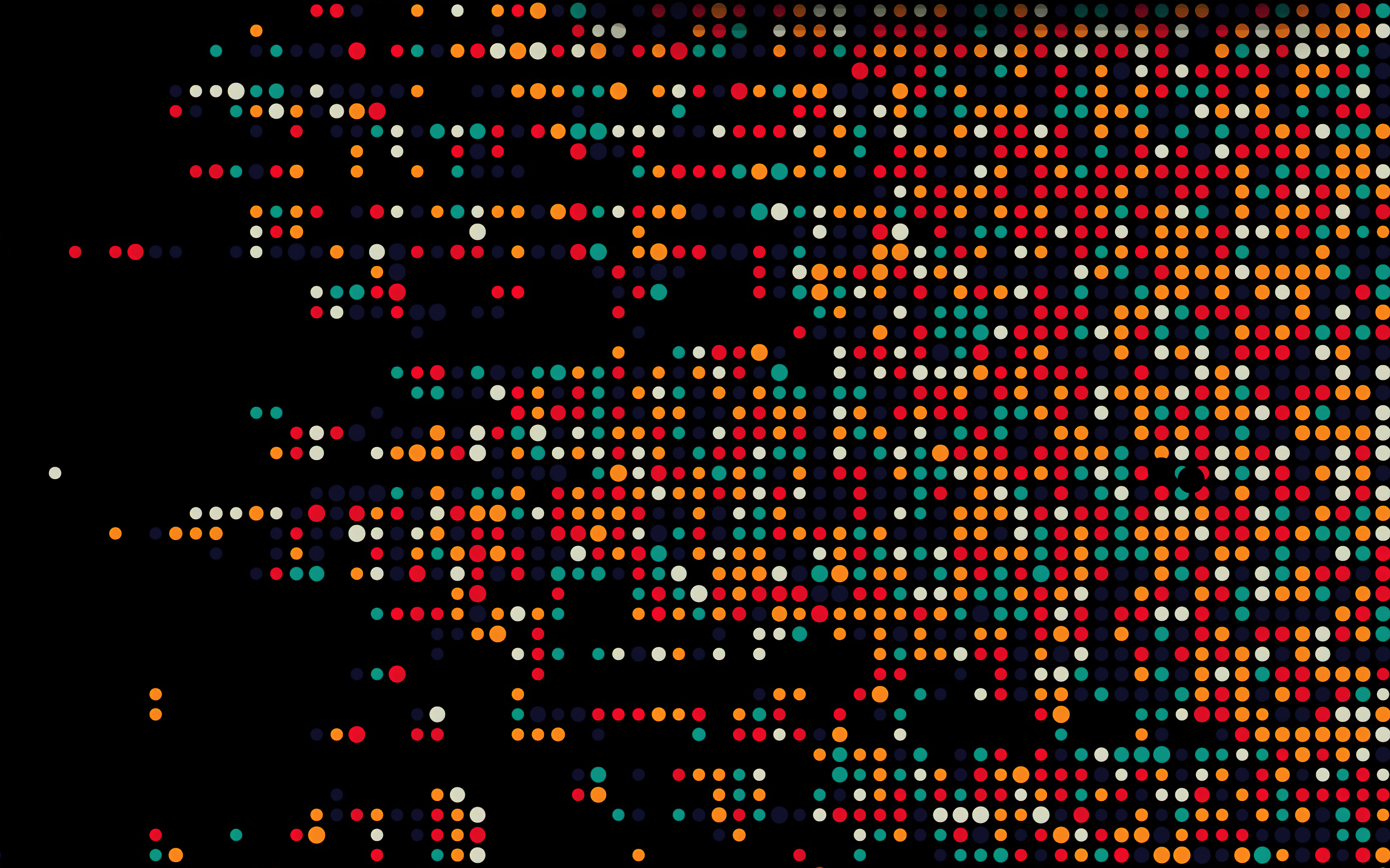 Free download Polka Dots Black Background Abstract Computer Wallpaper 4K Wallpaper, Wallpaper & 7wallpaper