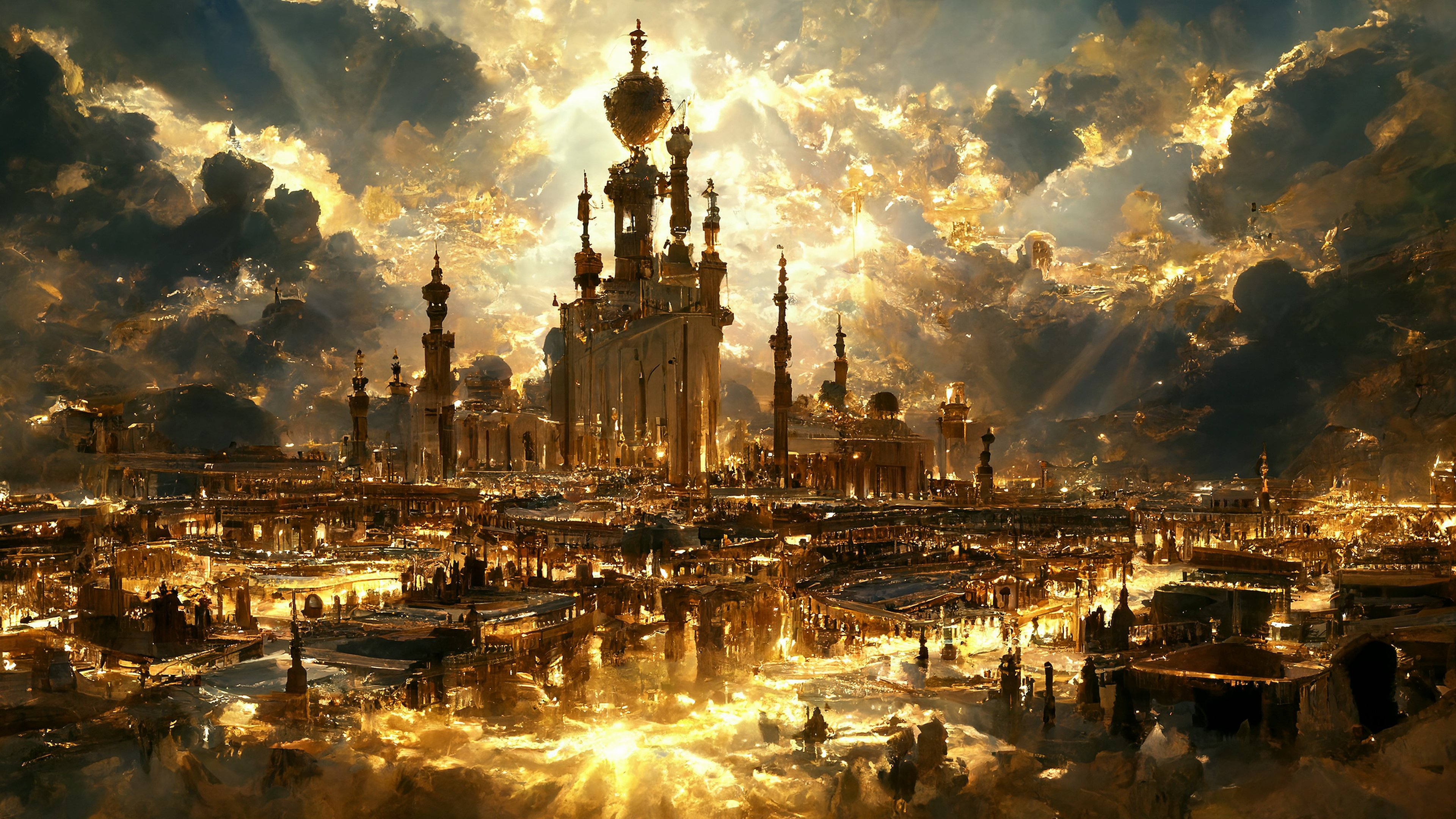 Free download art castle clouds architecture computer wallpaper 4K wallpaper, Wallpaper & 7wallpaper